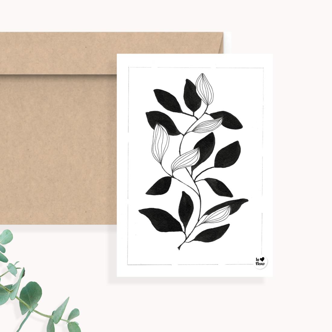 Végétal encre de chine 1