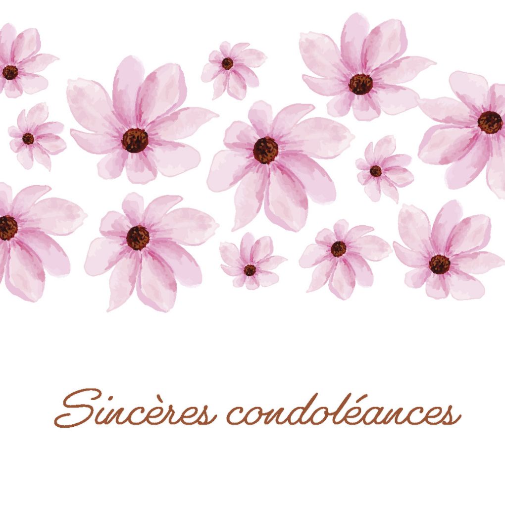 Carte message fleuriste