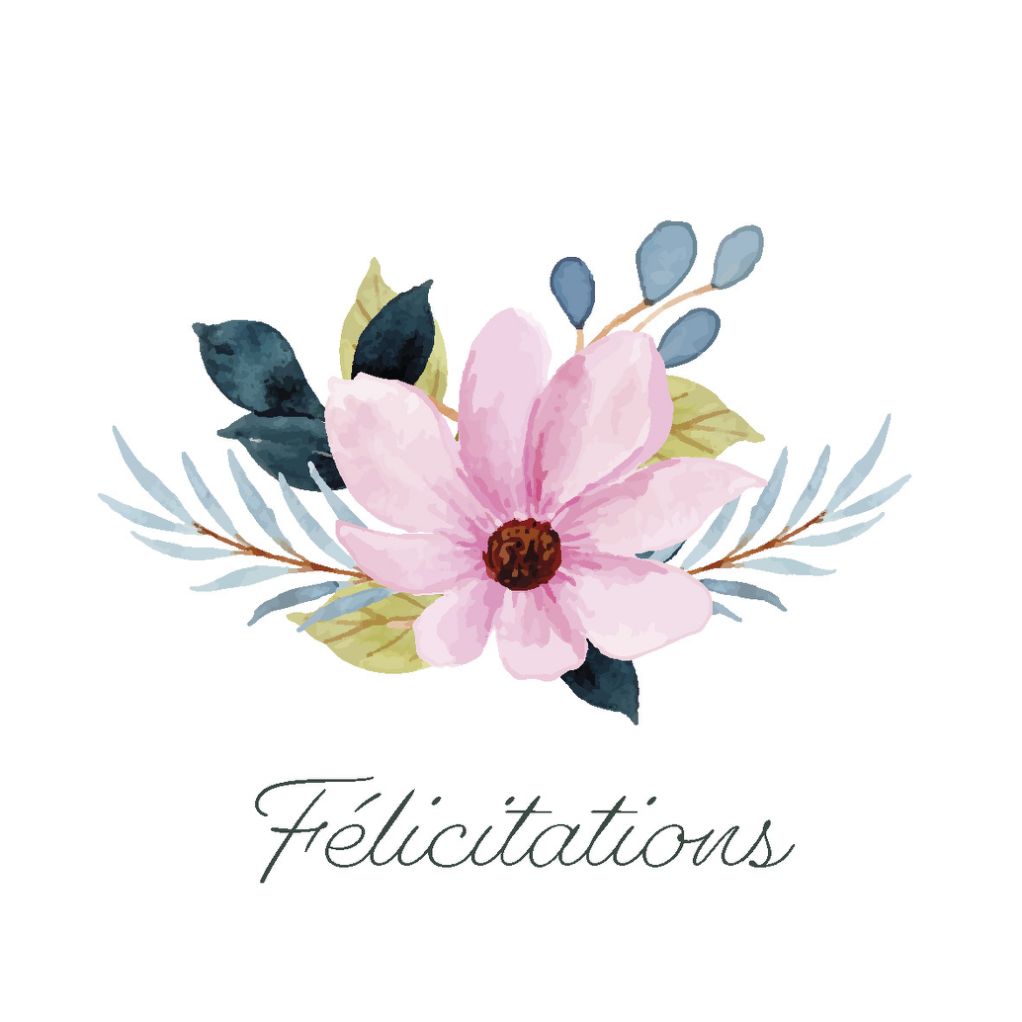 Carte message fleuriste