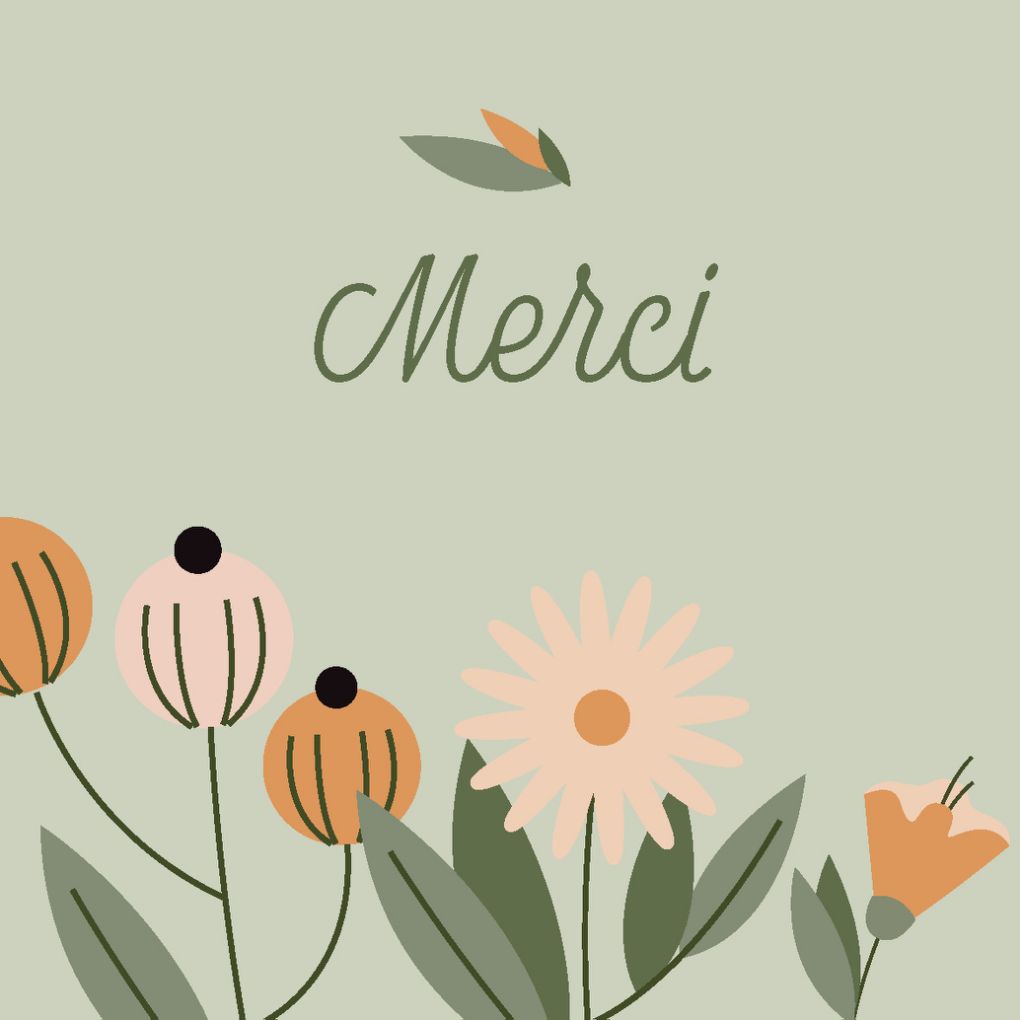 Carte message fleuriste