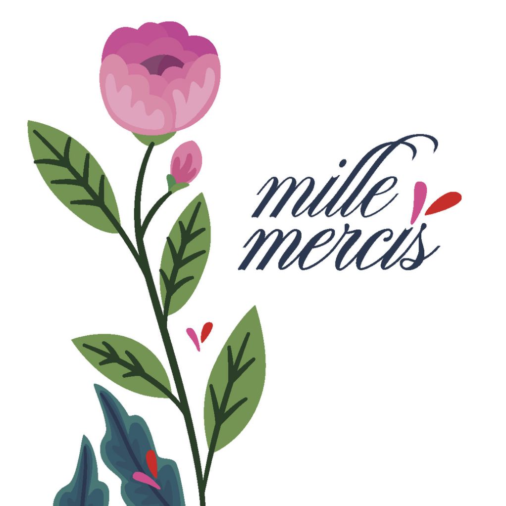 Carte message fleuriste