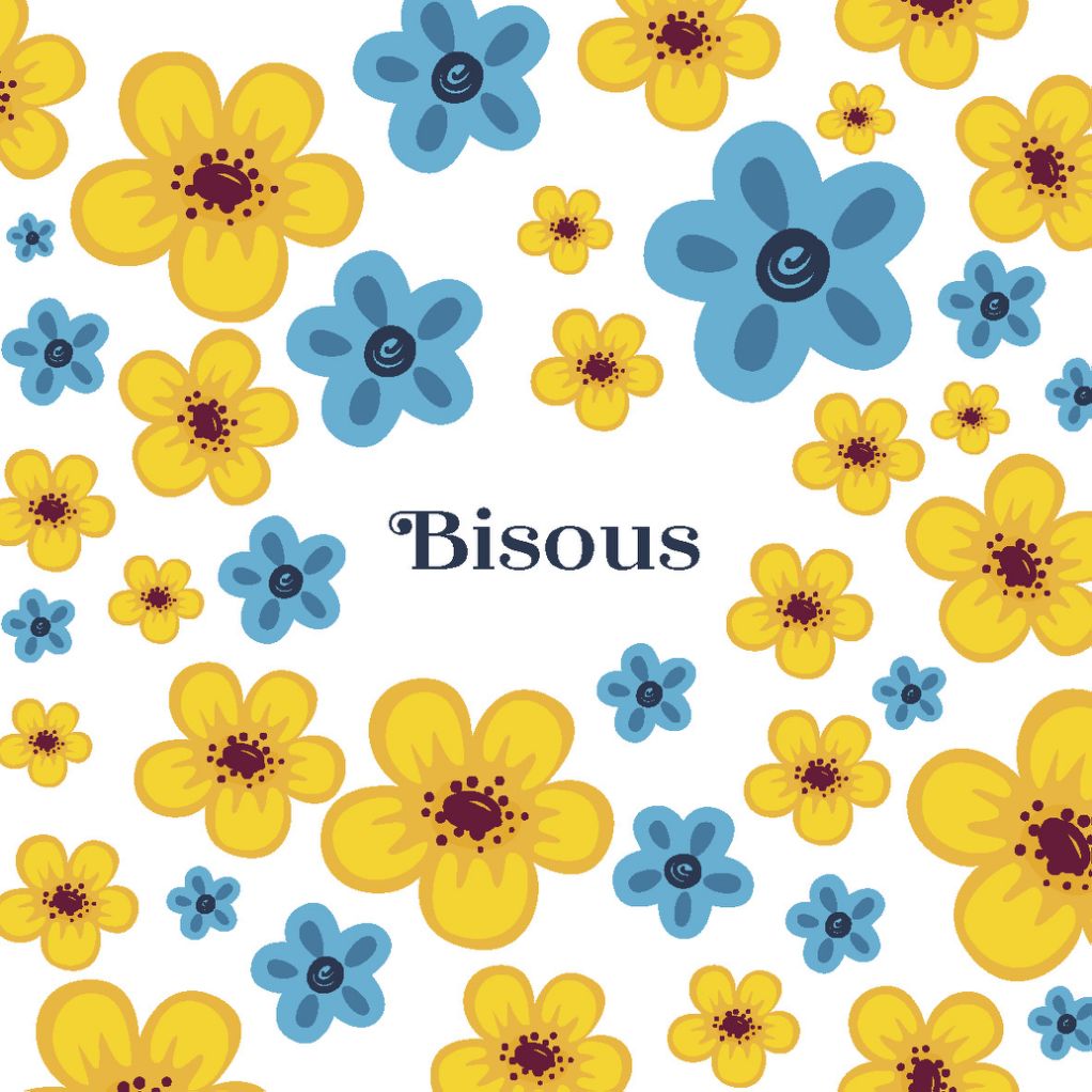 Carte message fleuriste