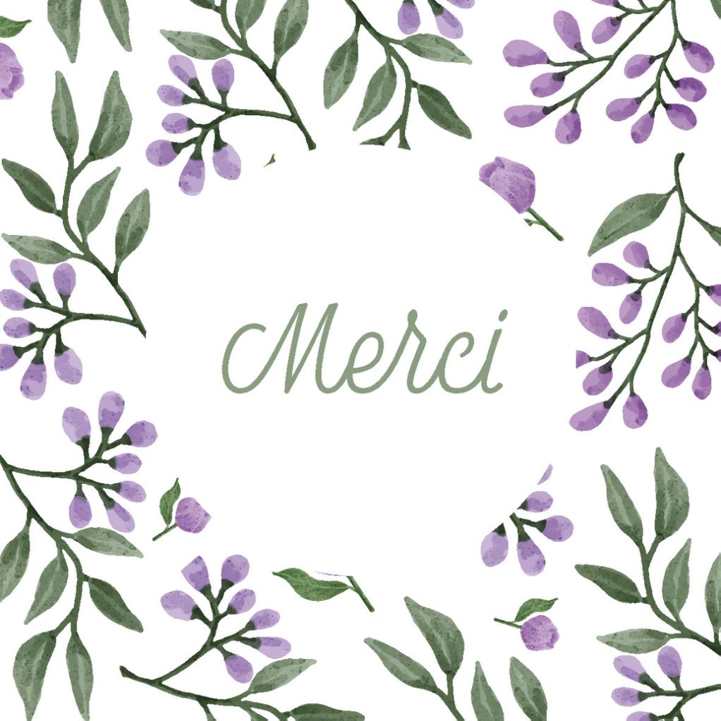 Carte message fleuriste