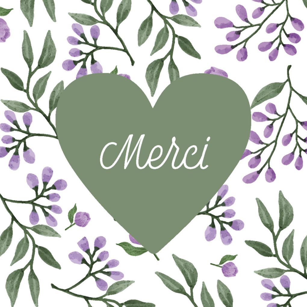 Carte message fleuriste