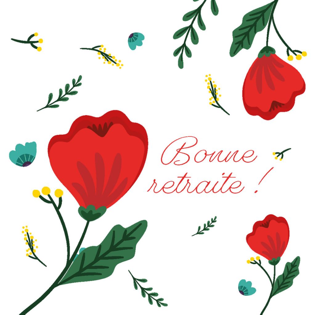 Carte message fleuriste