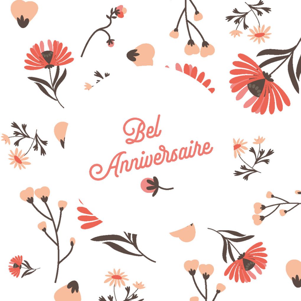 Carte message fleuriste