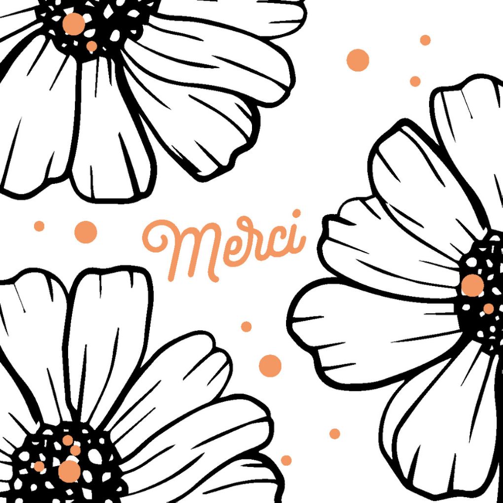 Carte message fleuriste