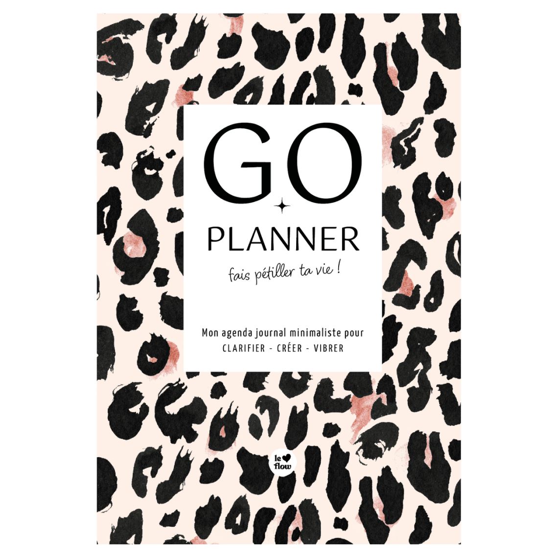 Agenda planner motif léopard - non daté