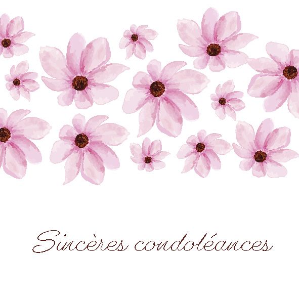 Carte message fleuriste