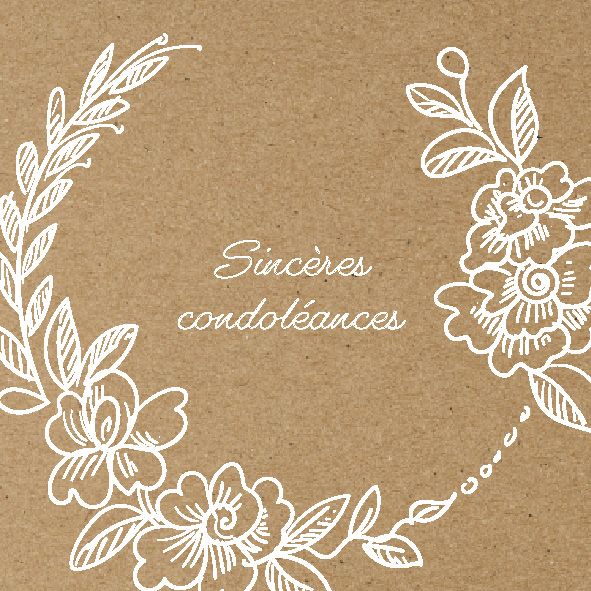 Carte message fleuriste
