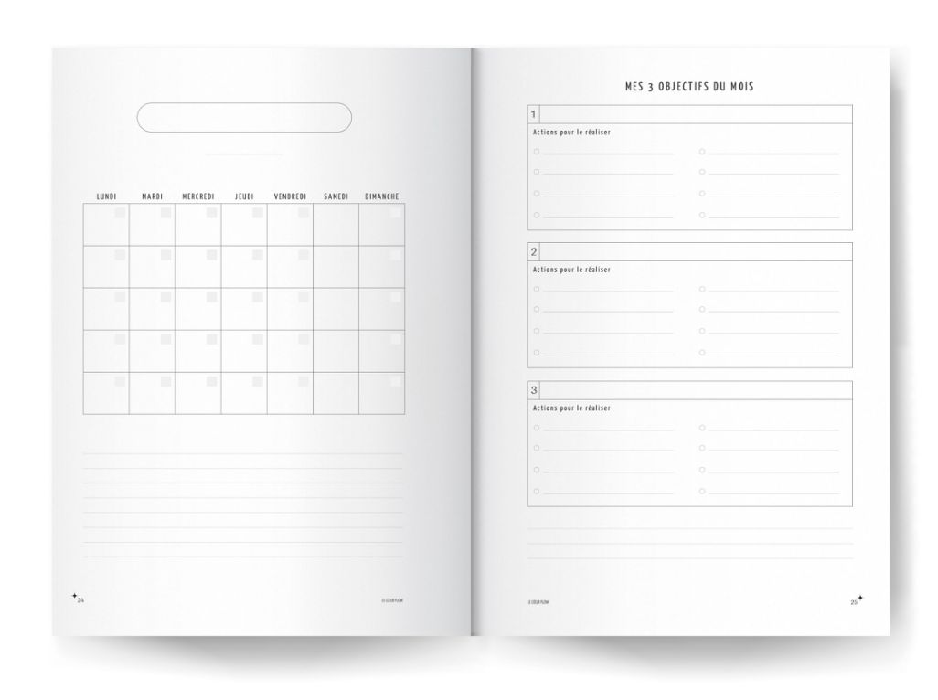 Chaque mois, relève 3 objectifs et avance sereinement dans tes projets