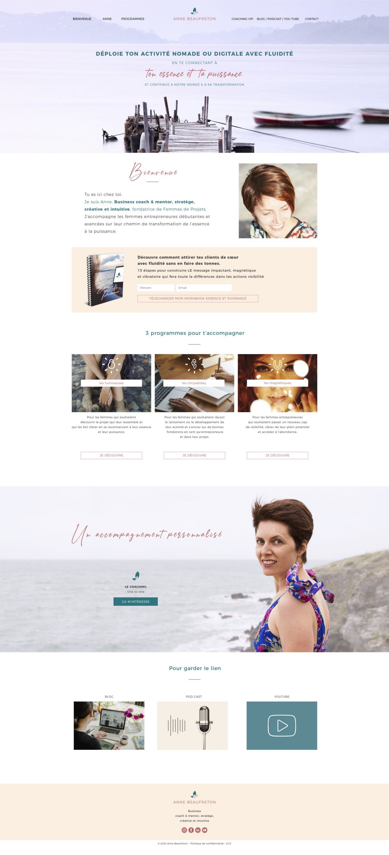 Design site internet pour une coach