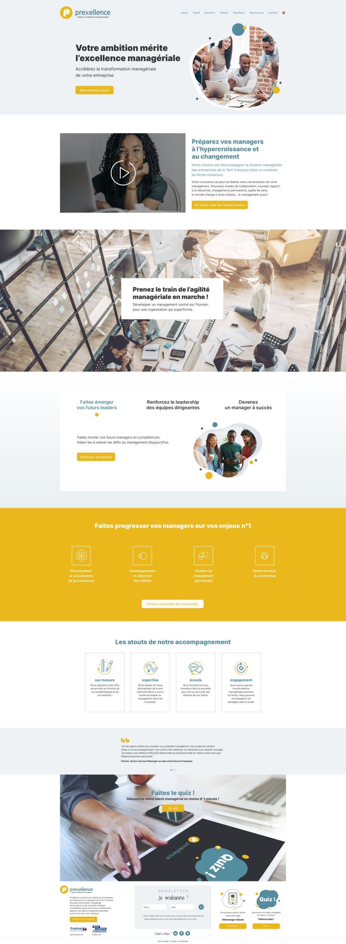 Logo et site internet pour un cabinet de conseil