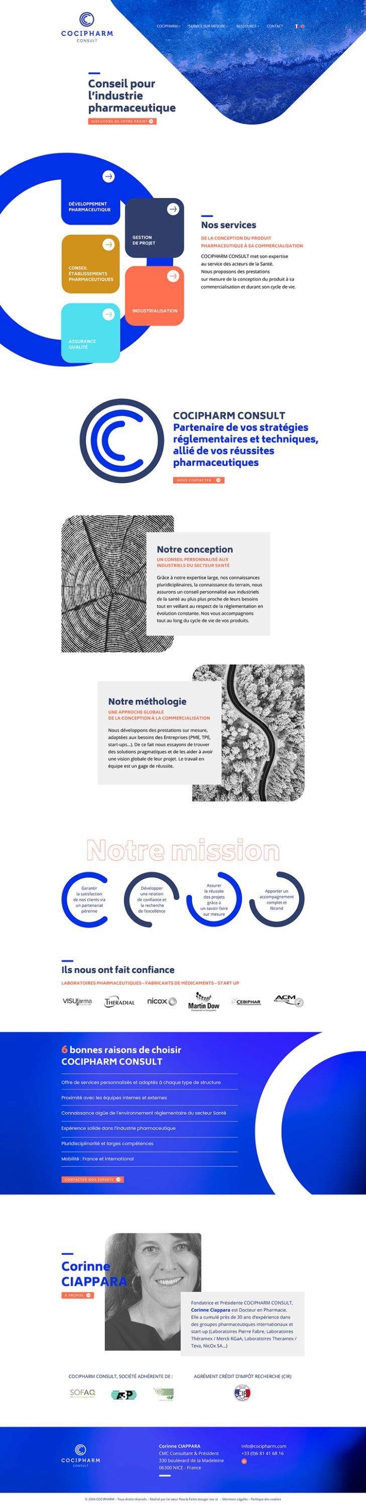 Design site internet pour une société de conseil