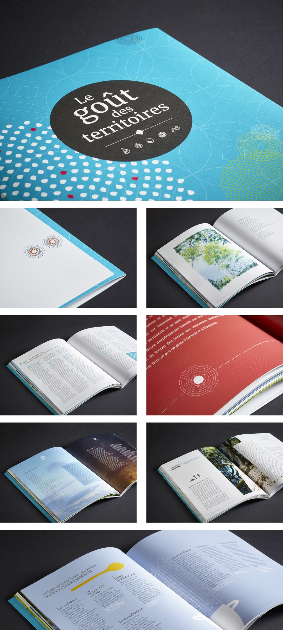 Conception graphique du livre magazine “Le goût des territoires”