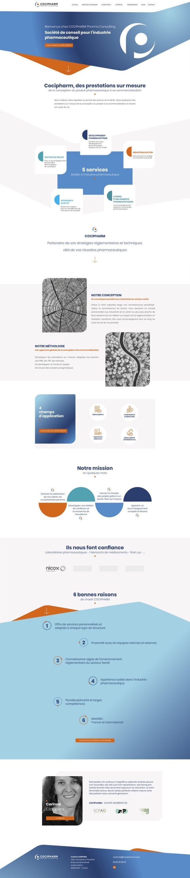 Design site internet pour une société de conseil