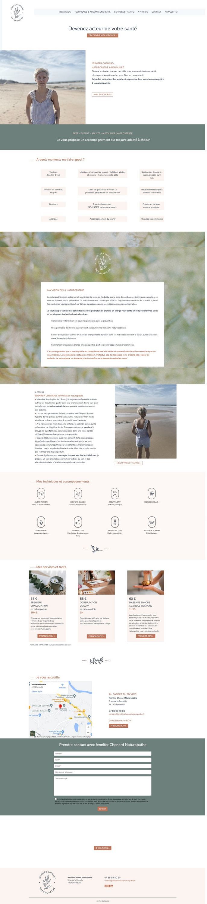 Logo et site internet pour une naturopathe